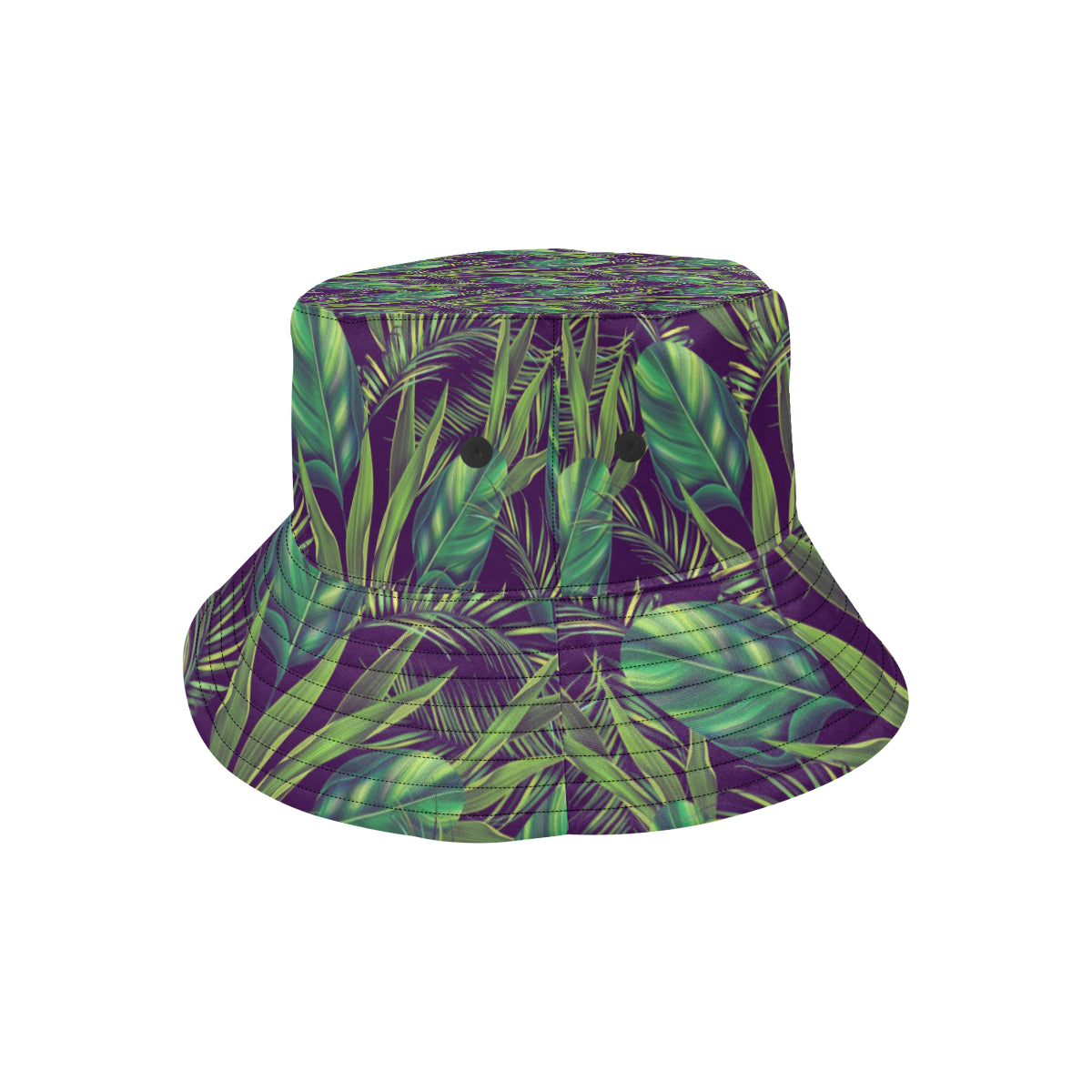 Palm Leaves Pattern Print Design PL03 Unisex Bucket Hat