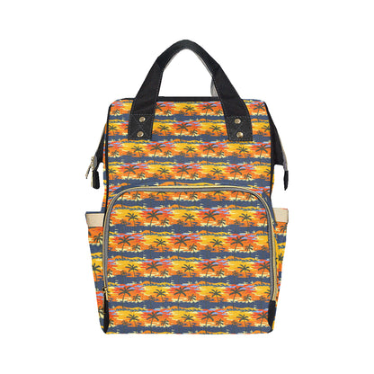 Palm Tree Pattern Print Design PT010 Diaper Bag Backpack