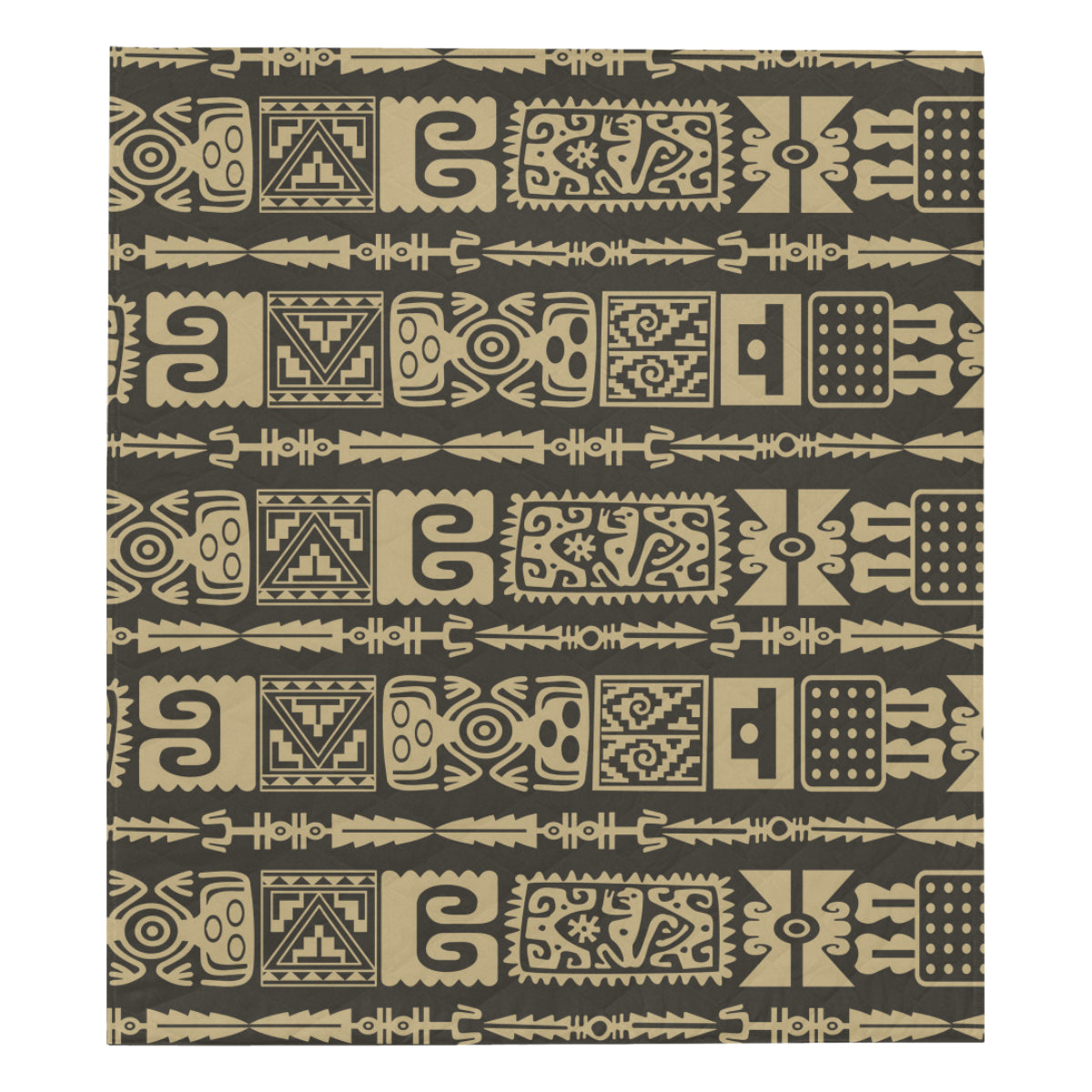 Mayan Pattern Print Design 03 Premium Quilt