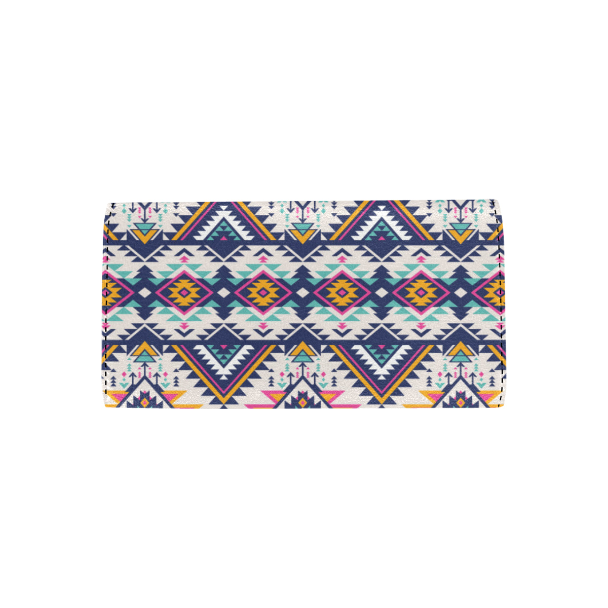 Tribal Aztec native american Women's Trifold Wallet