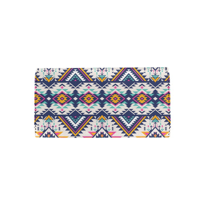 Tribal Aztec native american Women's Trifold Wallet