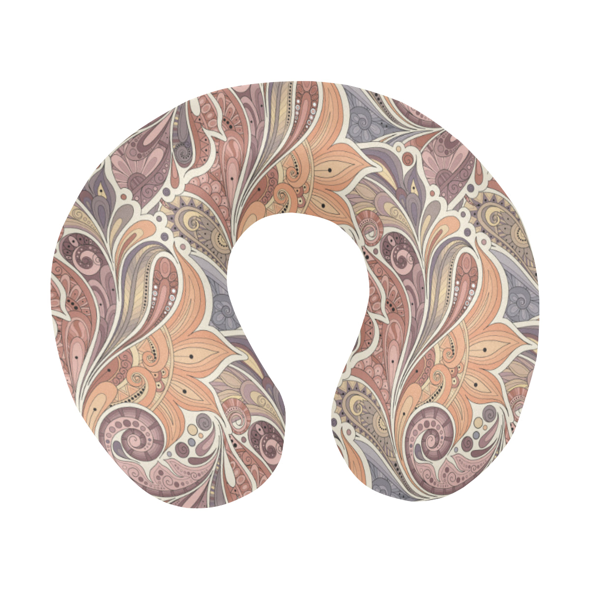 Boho Pattern Print Design 03 U-Shaped Travel Neck Pillow