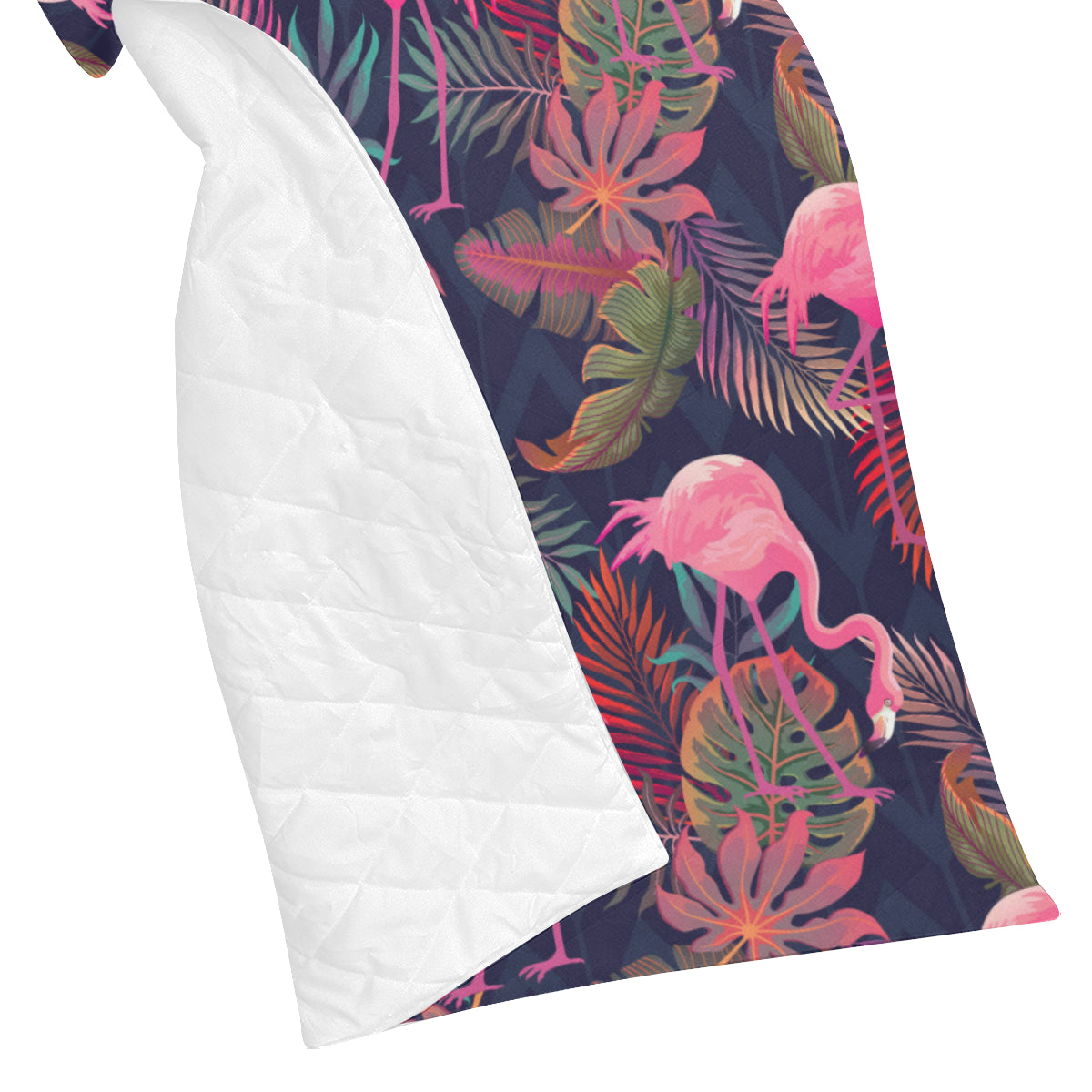 Flamingo Tropical Pattern Premium Quilt