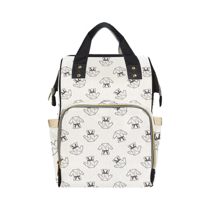 Karate Pattern Print Design 01 Diaper Bag Backpack