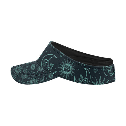Sun Moon Magic Design Themed Print Unisex Sun Visor