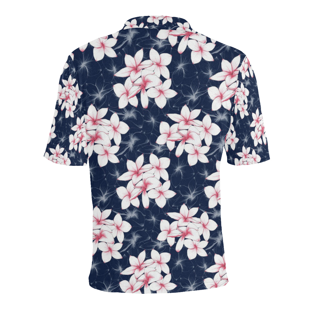 Plumeria Pattern Print Design PM017 Men Polo Shirt