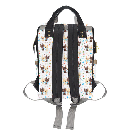 Chihuahua Pattern Print Design 06 Diaper Bag Backpack