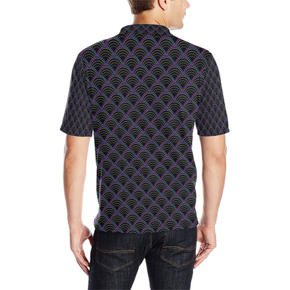 Mermaid Pattern Print Design 09 Men Polo Shirt