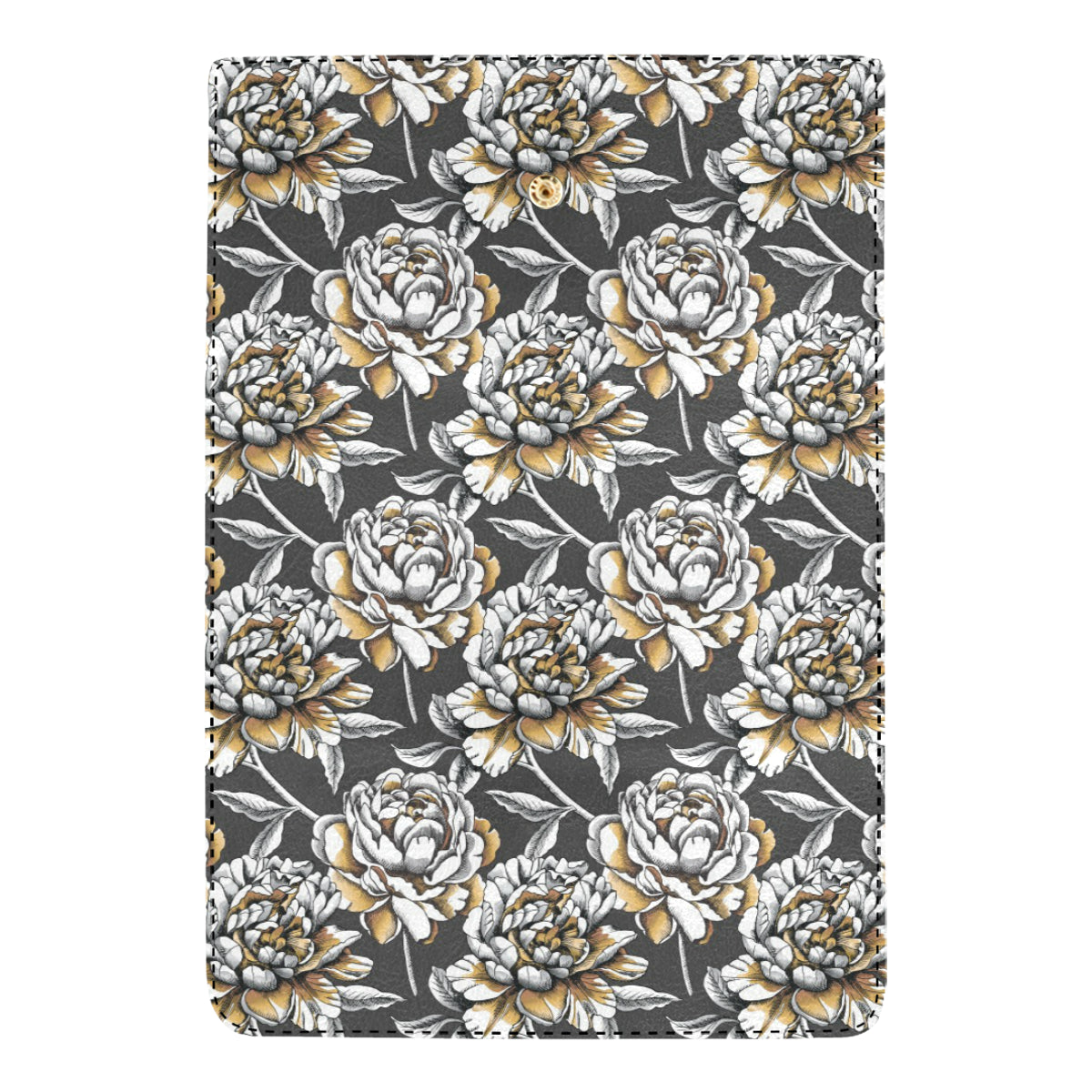 Peony Pattern Print Design PE06 Women's Trifold Wallet