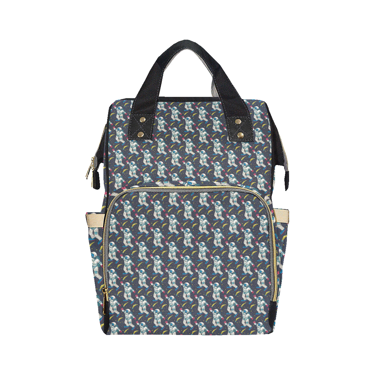 Astronaut Pattern Print Design 04 Diaper Bag Backpack