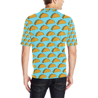 Taco Pattern Print Design TC03 Men Polo Shirt