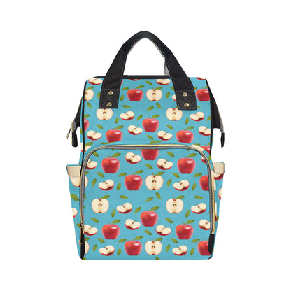Apple Pattern Print Design AP012 Diaper Bag Backpack