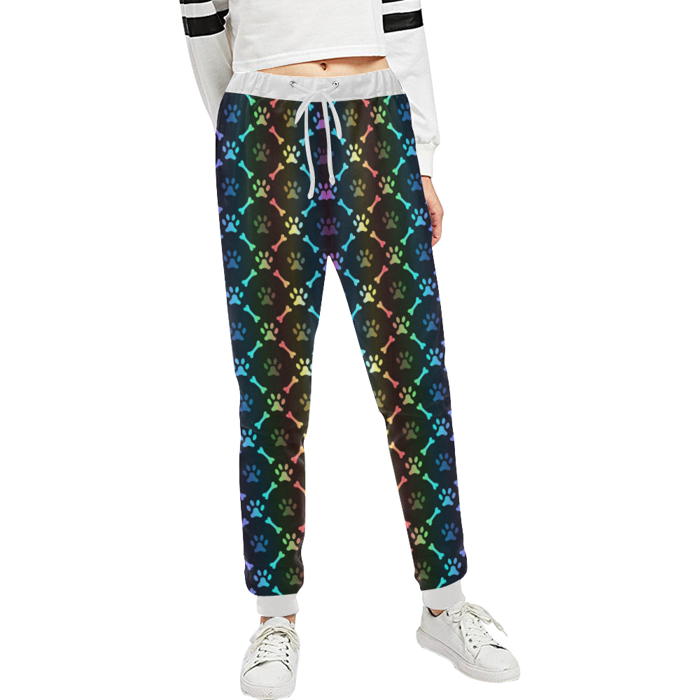 Paw Rainbow Print Unisex Sweatpants