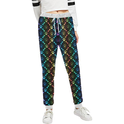 Paw Rainbow Print Unisex Sweatpants