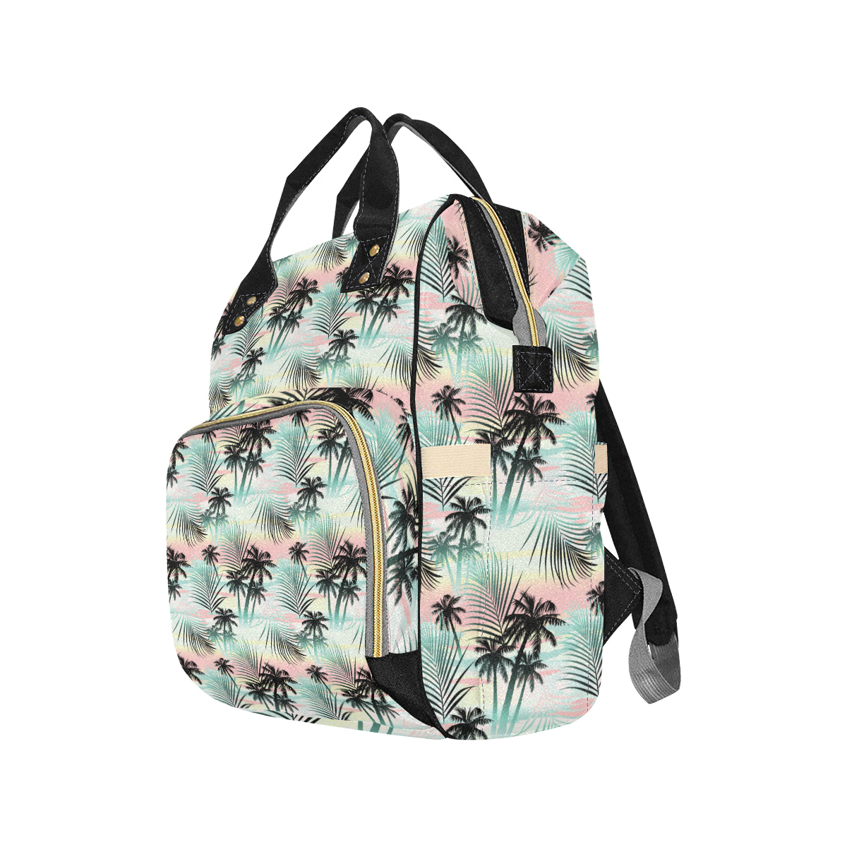 Palm Tree Pattern Print Design A03 Diaper Bag Backpack
