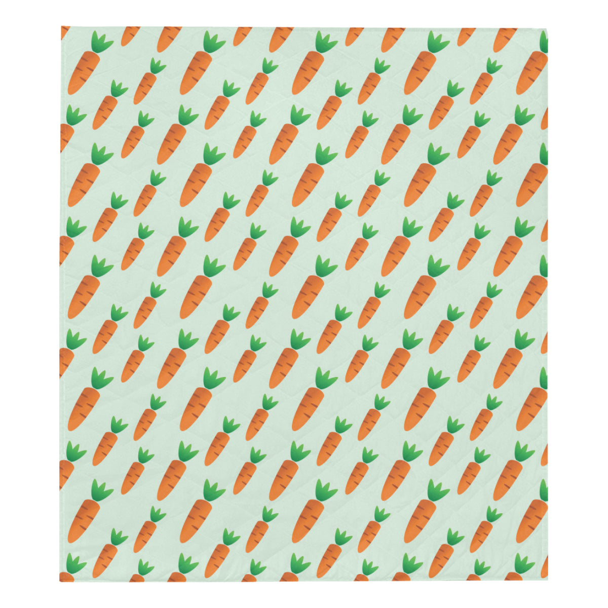 Carrot Pattern Print Design 05 Premium Quilt