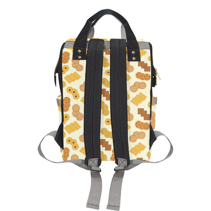 Cookie Pattern Print Design 06 Diaper Bag Backpack