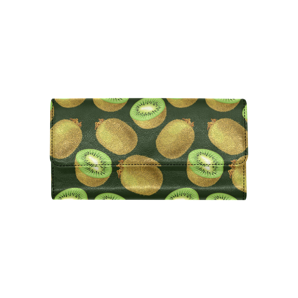 Kiwi Pattern Print Design KW04 Women's Trifold Wallet