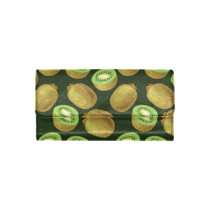 Kiwi Pattern Print Design KW04 Women's Trifold Wallet