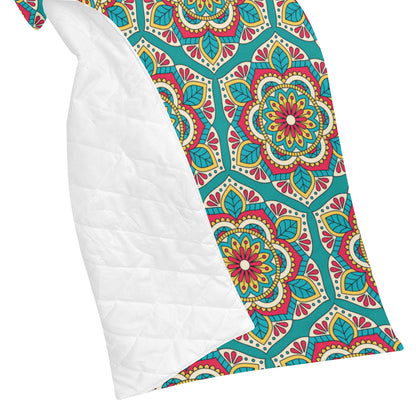 Mandala Pattern Print Design 03 Premium Quilt