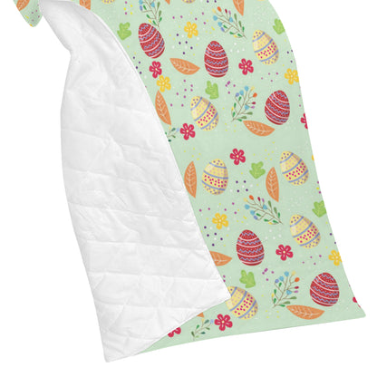 Easter Eggs Pattern Print Design RB07 Premium Quilt