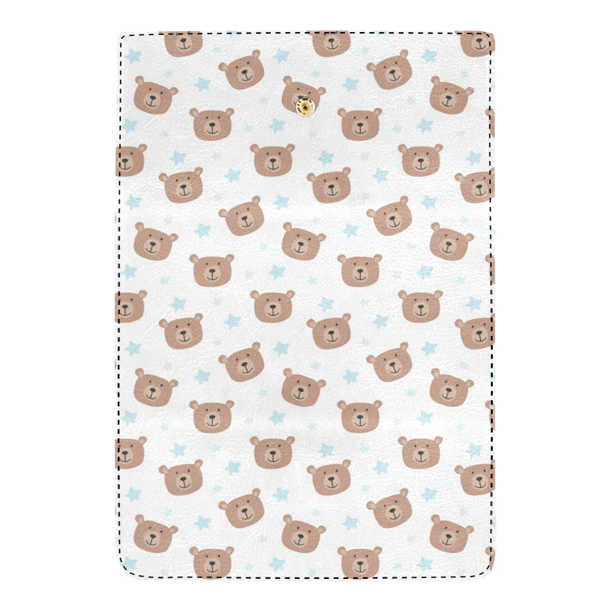 Bear Pattern Print Design BE02 Women's Trifold Wallet