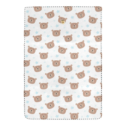 Bear Pattern Print Design BE02 Women's Trifold Wallet