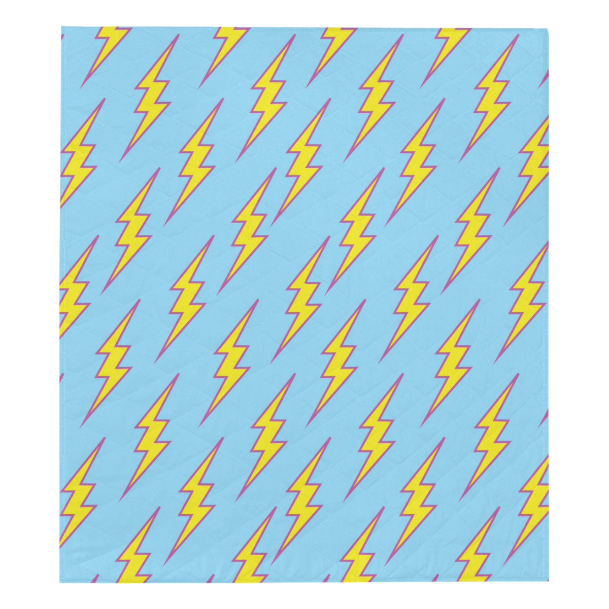 Lightning Thunder Pattern Print Design 02 Premium Quilt