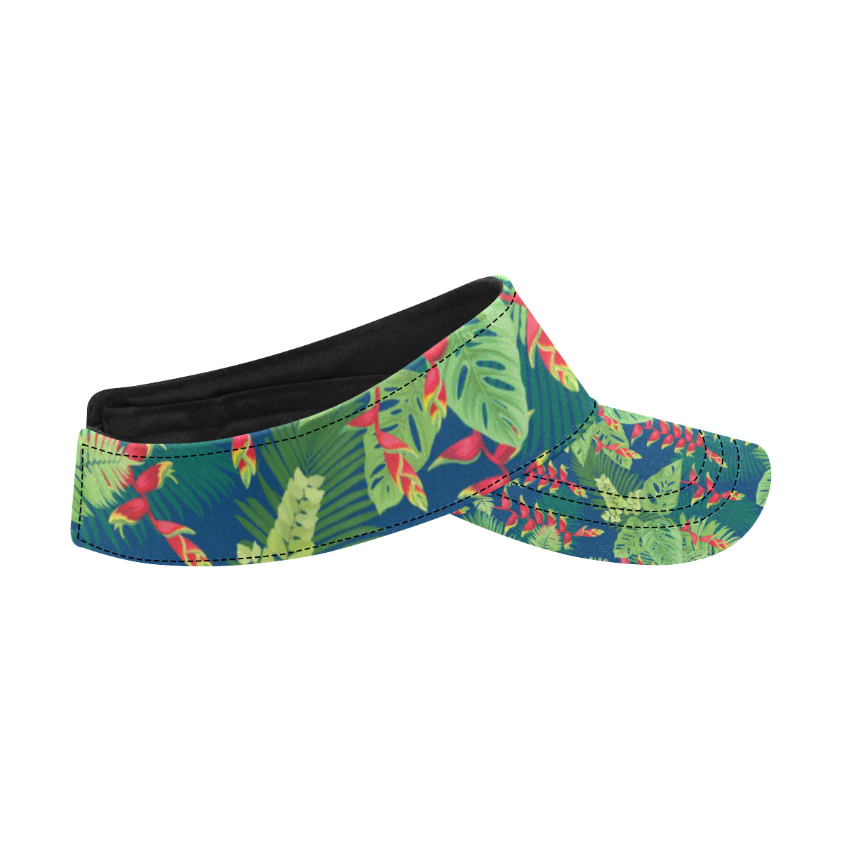 Heliconia Pattern Print Design HL08 Unisex Sun Visor