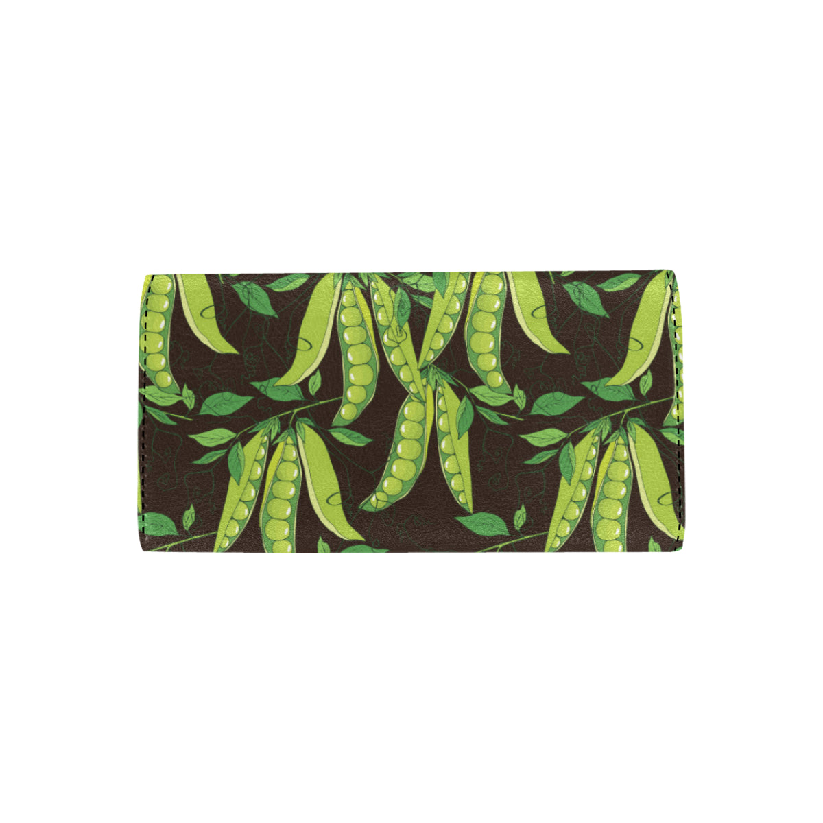 Peas Pattern Print Design A03 Women's Trifold Wallet