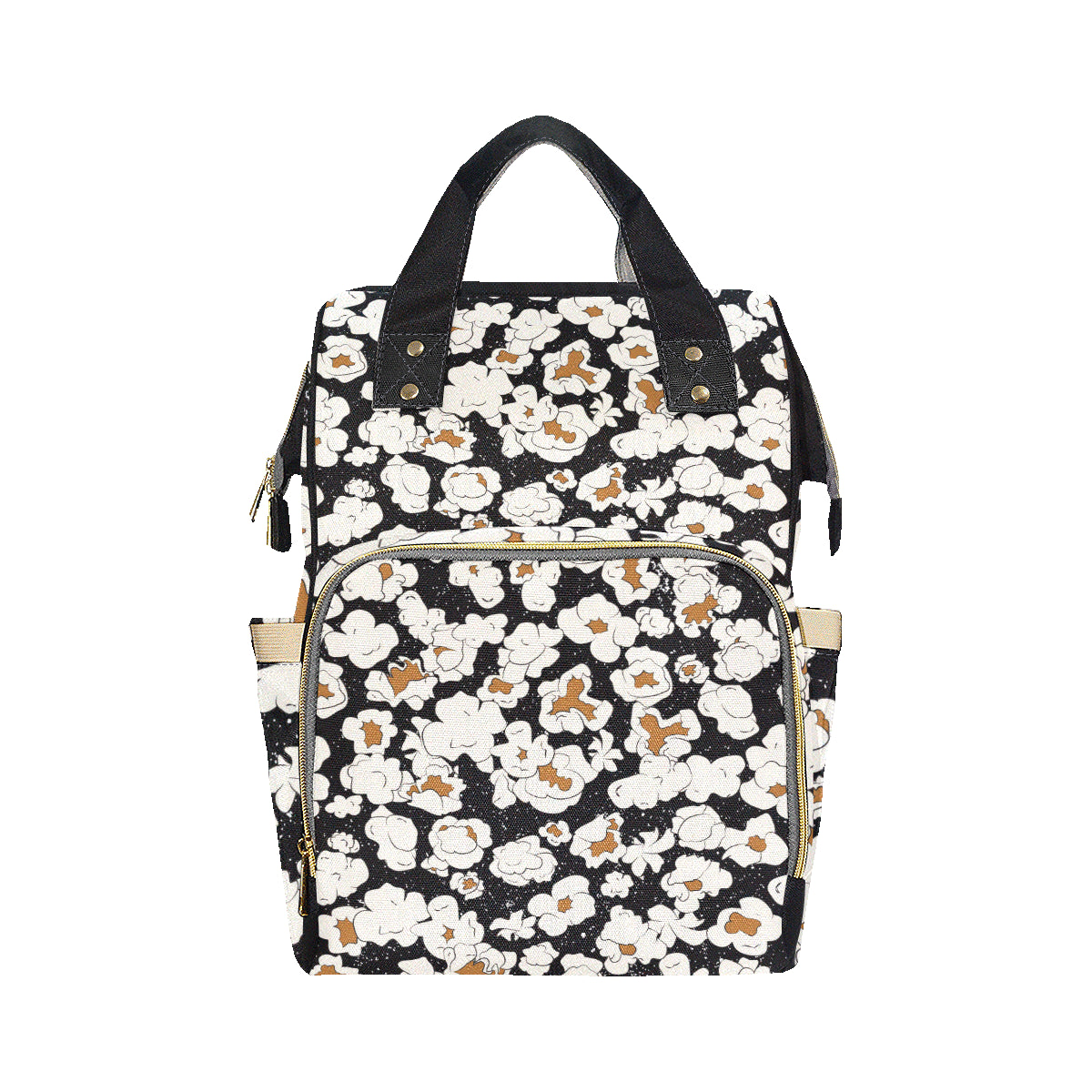 Popcorn Pattern Print Design A02 Diaper Bag Backpack