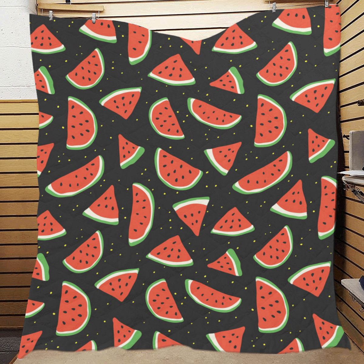 Watermelon Pattern Print Design WM09 Premium Quilt