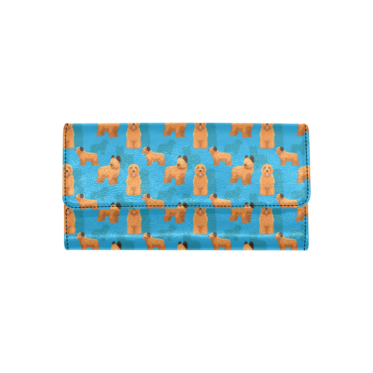 Briards Pattern Print Design 01 Women's Trifold Wallet
