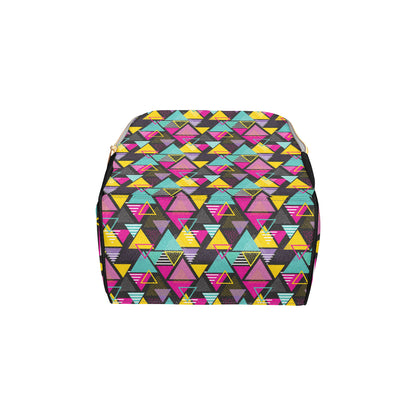Geometric Colorful Pattern Print Design 02 Diaper Bag Backpack