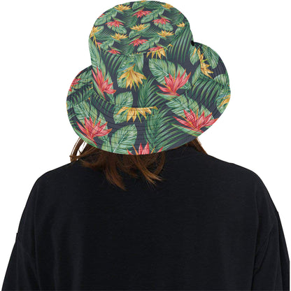 Bird Of Paradise Pattern Print Design BOP09 Unisex Bucket Hat