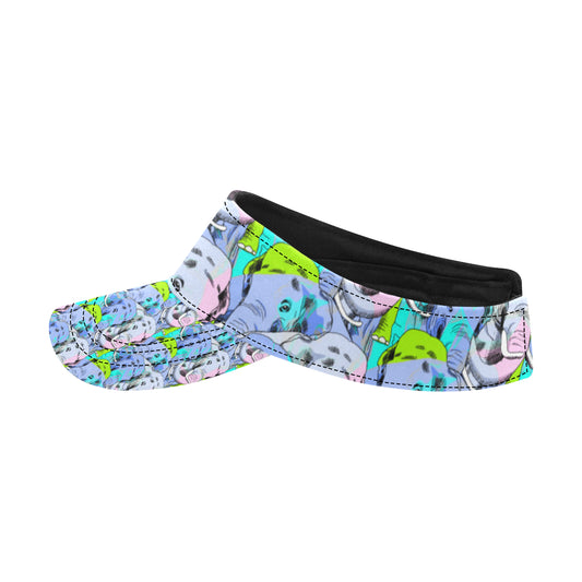 Elephant Art color Print Pattern Unisex Sun Visor