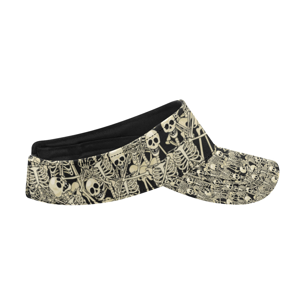 Skeleton Design Print Unisex Sun Visor