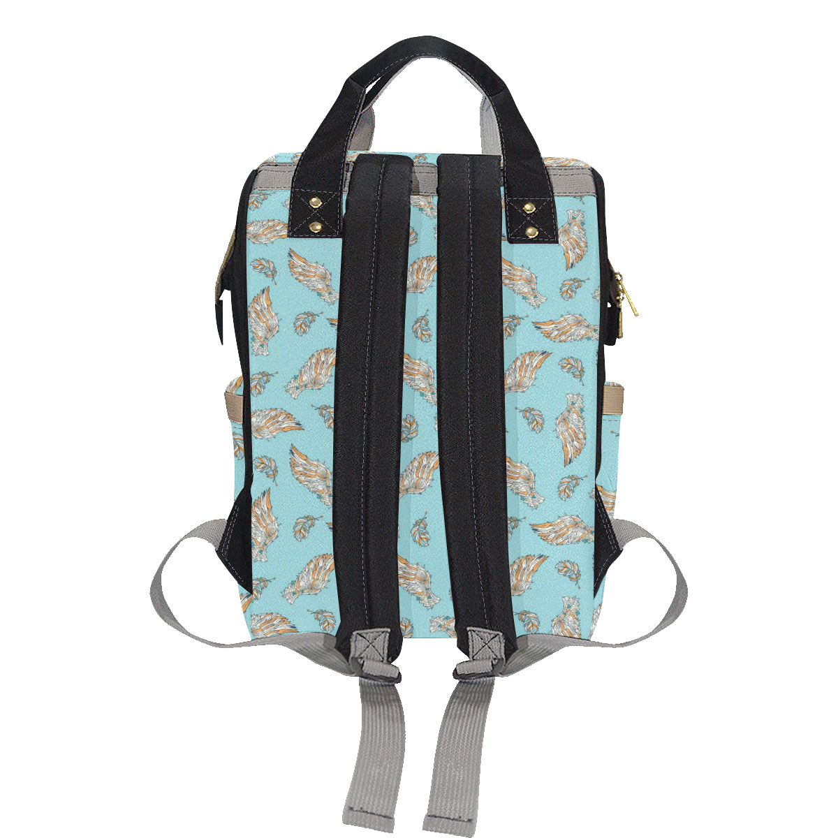 Angel Wings Pattern Print Design 03 Diaper Bag Backpack