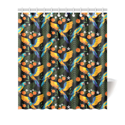 Macaw Pattern Print Design 03 Shower Curtain