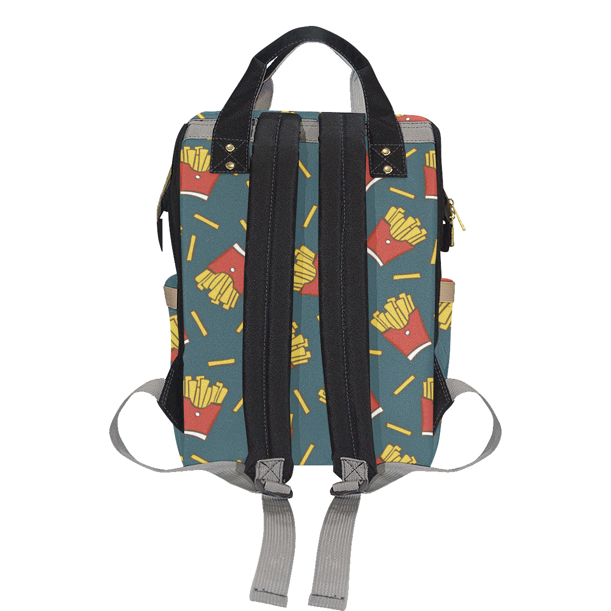 French Fried Pattern Print Design 04 Diaper Bag Backpack