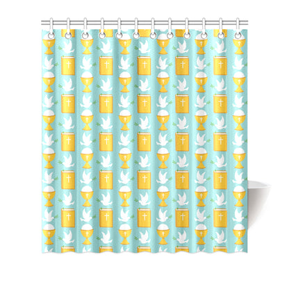 Christian Pattern Print Design 02 Shower Curtain