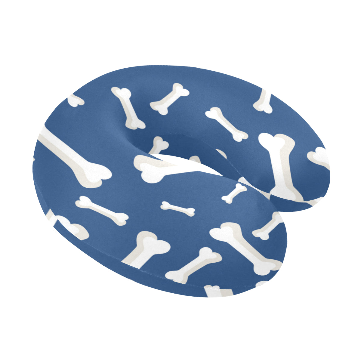 Dog Bone Pattern Print Design 03 U-Shaped Travel Neck Pillow