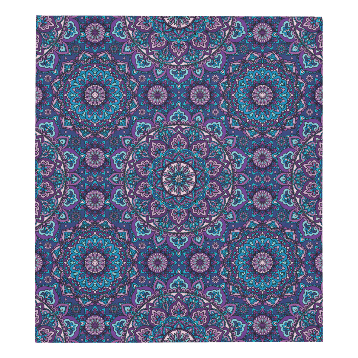 Medallion Pattern Print Design 05 Premium Quilt