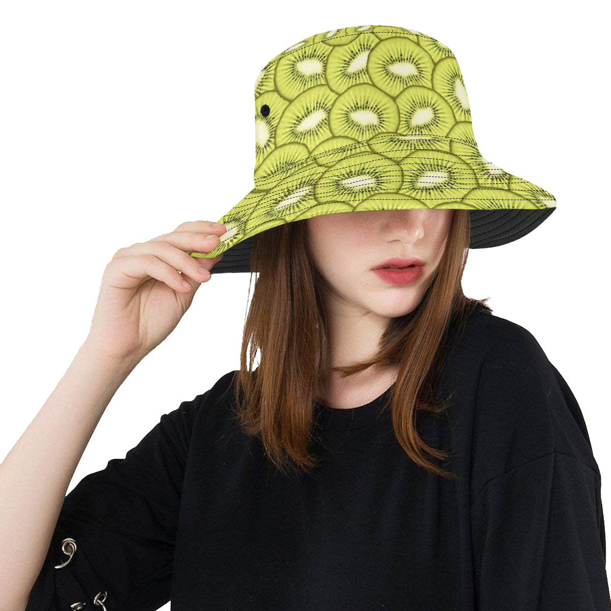Kiwi Pattern Print Design KW07 Unisex Bucket Hat