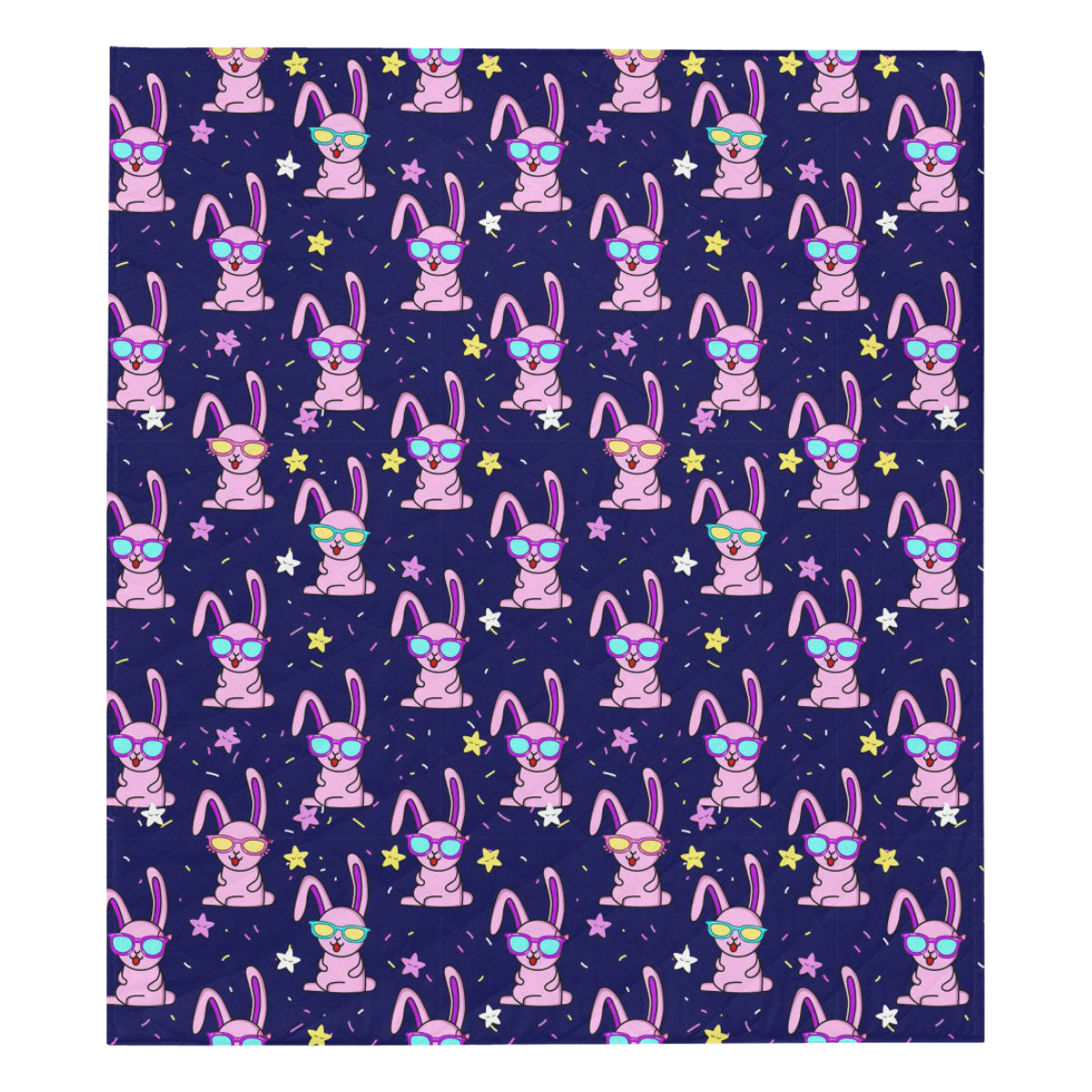 Rabbit Baby Pattern Print Design RB015 Premium Quilt