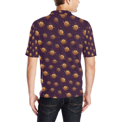 Cookie Pattern Print Design 03 Men Polo Shirt
