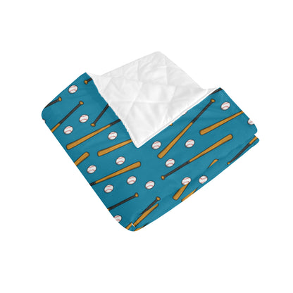 Baseball Pattern Print Design 01 Premium Quilt