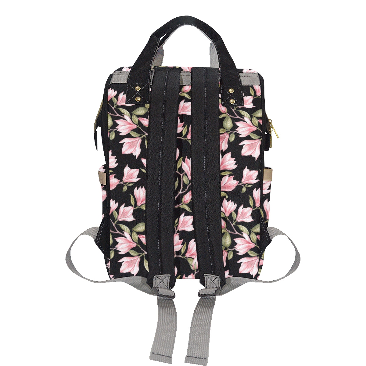 Magnolia Pattern Print Design MAG03 Diaper Bag Backpack