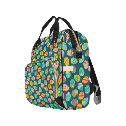 Easter Eggs Pattern Print Design RB09 Diaper Bag Backpack