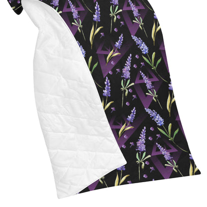 Lavender Pattern Print Design LV07 Premium Quilt